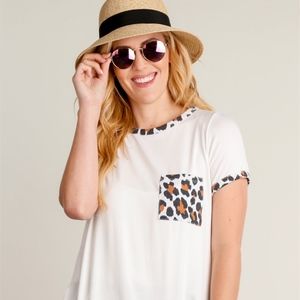 Cheetah Pocket T Shirt
